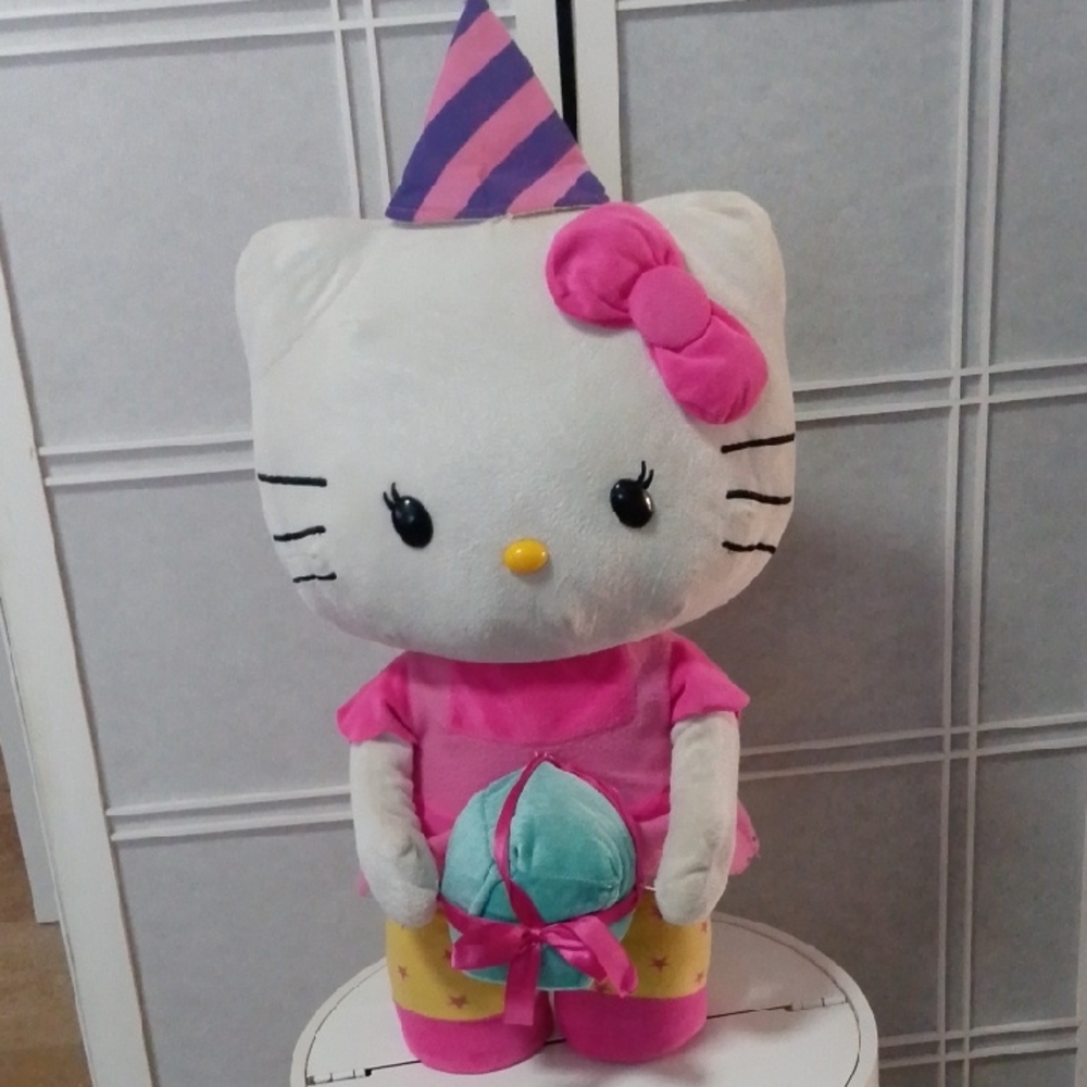 Hello Kitty Plush with Party Hat